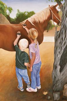 Close Brush with a Horse Close Brush with a Horse