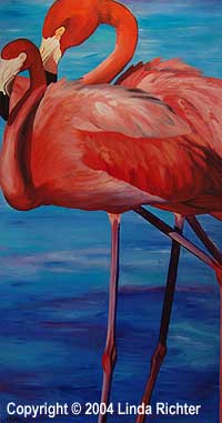 Flamingos Walking Flamingos Walking