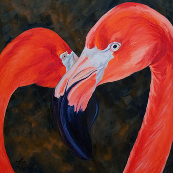 Flamingo Heart