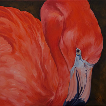 Flamingo to the Right by Linda Richter